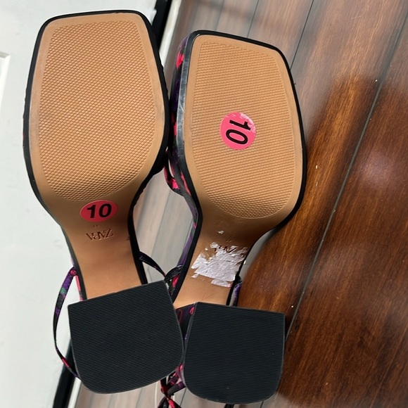 Zara  Platform Chunky Sandal Women's 41 Purple  Bloggers Favorite New - Picture 8 of 12